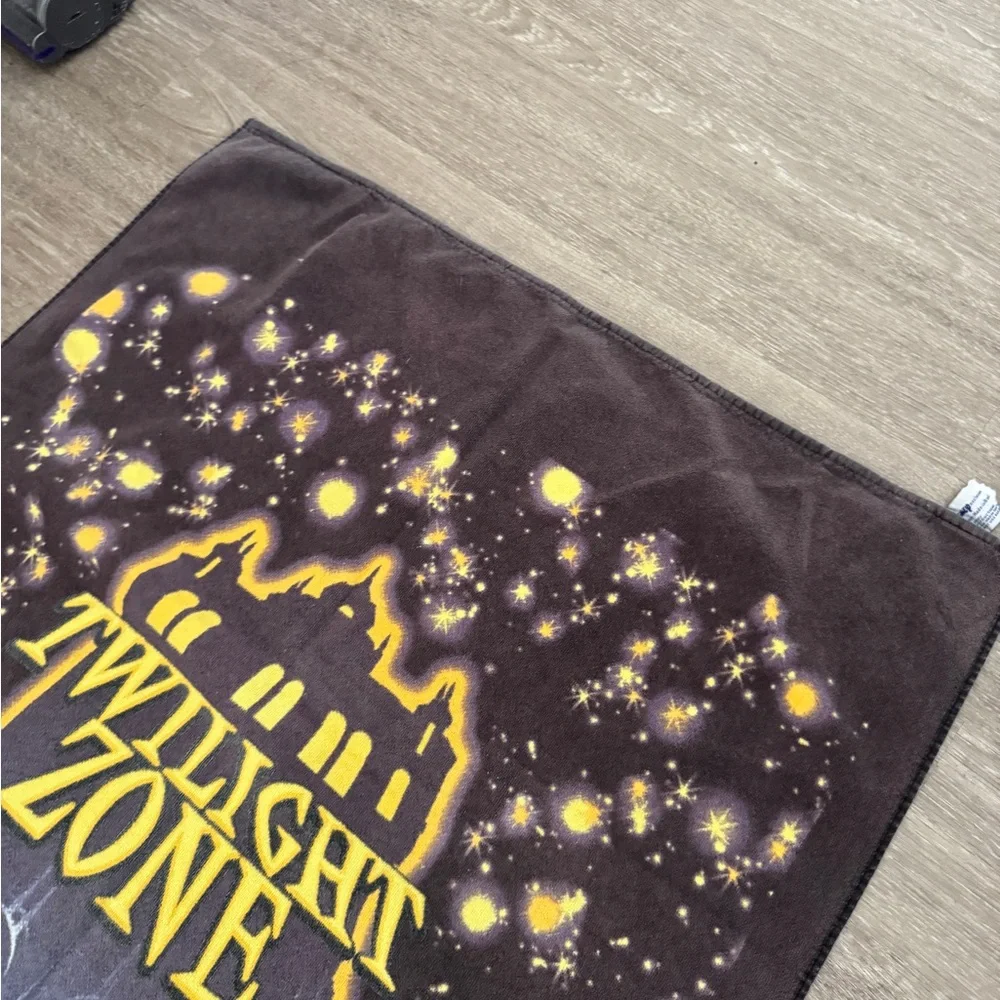 Vintage 90s Disney Mickey Mouse Twilight Zone Tower of Terror Beach Towel